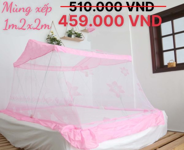 Mùng Xếp Thông Minh Hưng Ngân 1m2x2m - Hình ảnh 2