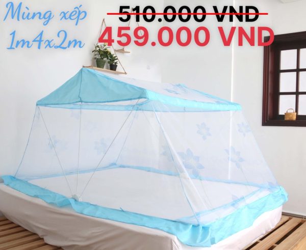 Mùng Xếp Thông Minh Hưng Ngân 1m6x2m - Hình ảnh 2
