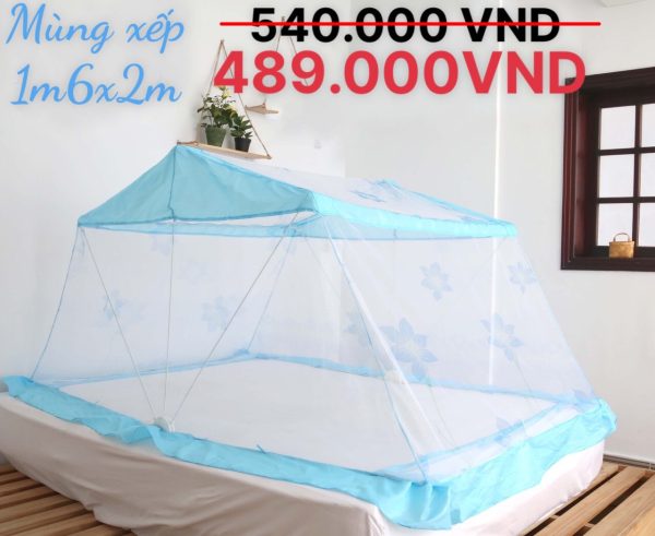 Mùng Xếp Thông Minh Hưng Ngân 1m8x2m - Hình ảnh 2