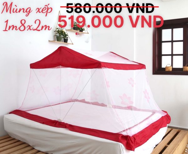 Mùng Xếp Thông Minh Hưng Ngân 1m8x2m - Hình ảnh 4